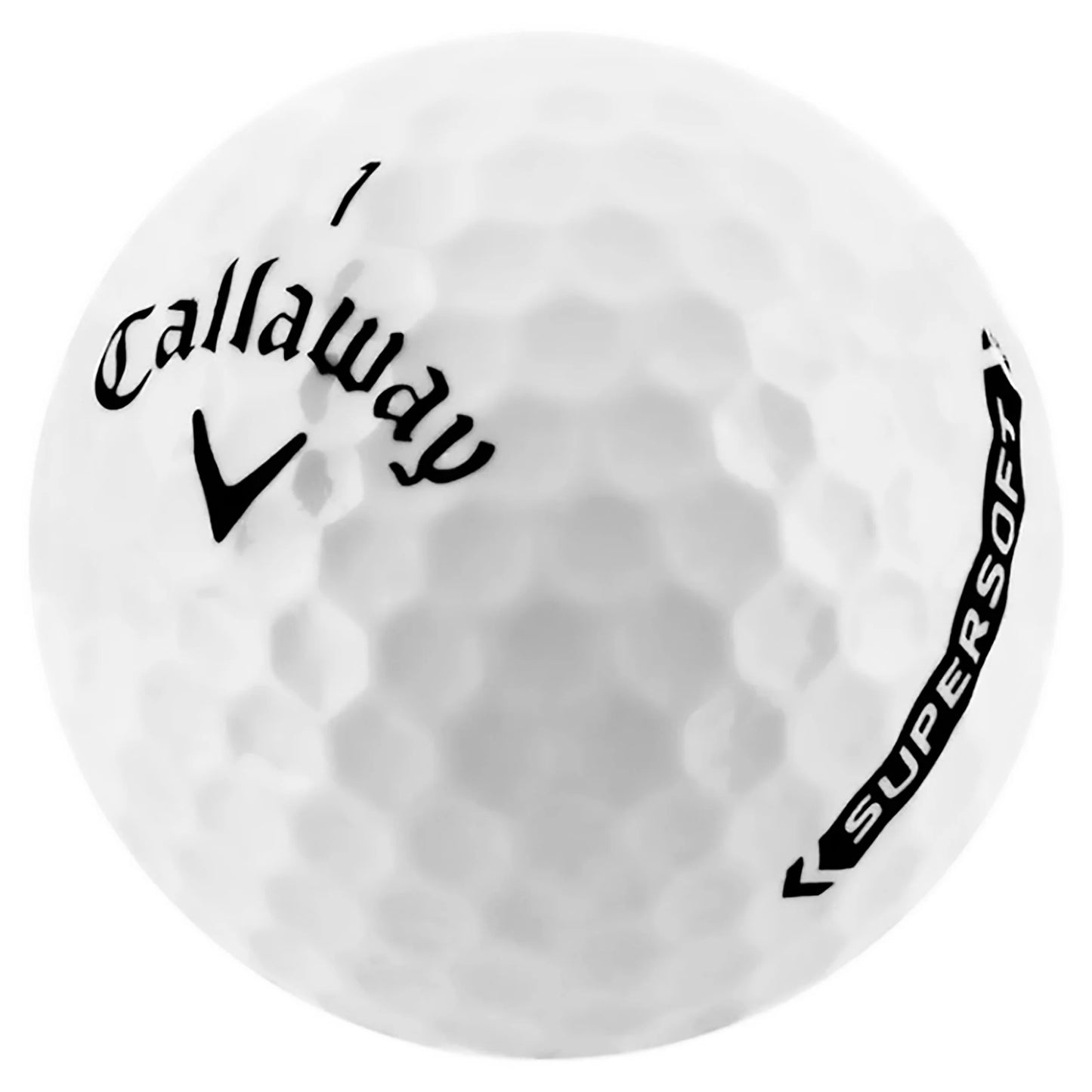 50 Pack Callaway Supersoft Golf Balls, Near Mint 4A AAAA Quality, premium recycled golf balls in excellent condition.
